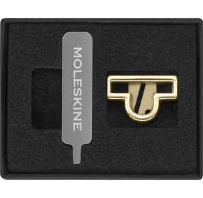 Шильд-символ Moleskine Zodiac Весы металл золотистый коробка с европод. PINLIBRAGOLD