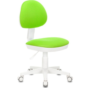 Кресло детское Бюрократ KD-3 салатовый TW-18 крестов. пластик белый