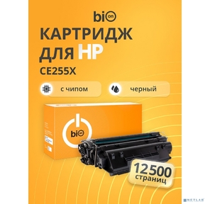 Bion BCR-CE255X Картридж для HP{LaserJet Enterprise M525 / P3015,  HP LaserJet Pro M521}  (12500  стр.), Черный,  с чипом