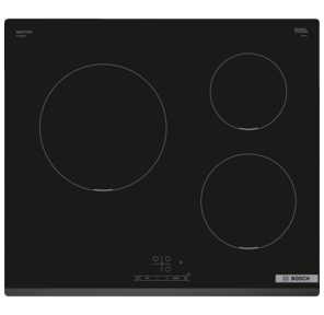 Индукционная варочная панель BOSCH PUC631BB5E независимая,  конфорок - 3 шт,  панель - стеклокерамика,  4.6 кВт