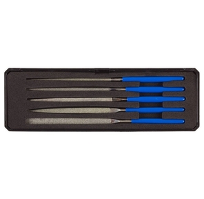 Набор ЗУБР "ЭКСПЕРТ" Надфили с алмазным напылением в пластиковом боксе,  P 140,  140х75мм,  5 предметов [33388-140-H5]