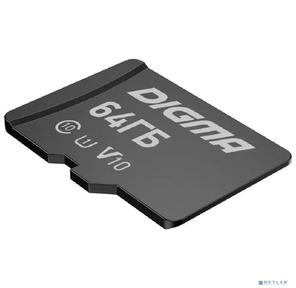 Флеш карта microSDXC 64Gb Class10 Digma CARD10 + adapter