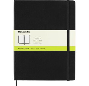 Блокнот Moleskine CLASSIC QP092 190х250мм 192стр. нелинованный твердая обложка черный