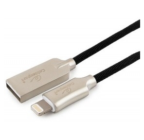 Cablexpert Кабель для Apple CC-P-APUSB02Bk-1M MFI,  AM / Lightning,  серия Platinum,  длина 1м,  черный,  блистер