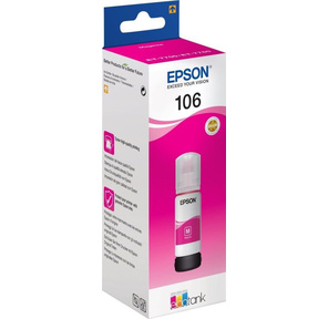 Epson C13T00R340 Картридж струйный пурпурный 106M  (70мл) для Epson L7160 / 7180