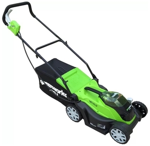 Greenworks Газонокосилка аккумуляторная,  G40LM35K4,  {40V 35 см,  c 1хАКБ 4 А.ч и ЗУ} [2501907UB]
