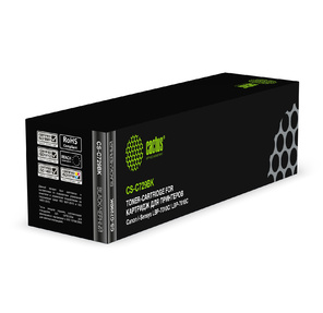 Тонер картридж CACTUS CS-C729BK для принтеров CANON i-SENSYS LBP7010C LBP7018C черный 1200 стр