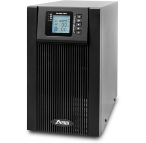 POWERMAN Online 3000,  LCD,  dual conversion,  3000VA,  2400W,  3 eurosockets with backup power,  USB,  RS232,  SNMP slot,  protection RJ11  /  RJ45,  battery 12V 9Ah 6 pcs.,  191mm x 469mm x 339mm,  27 kg.