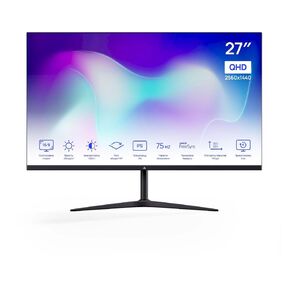 Монитор 27" ABR MC27HQ-i1 IPS,  2560×1440,  4mc,  75Гц,   250кд / м2 ,   HDMI / DP