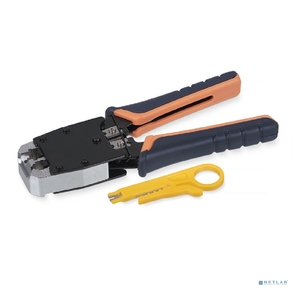 Cabeus HT-500 Инструмент обжимной для RJ-45  (8р8с),  RJ-11 / 12  (6р6с,  6р4с,  6р2с),  профессиональный