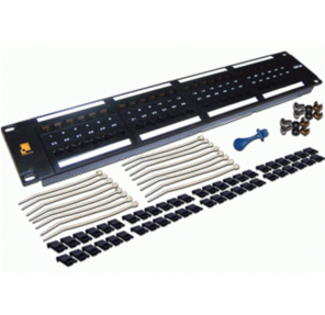 Патч-панель LANMASTER 48 портов,  UTP,  кат.6,  2U