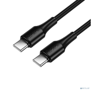 HOCO Кабель USB2.0 Hoco Type-C / Type-C,  3А,  60Вт,  X120,  1м,  черный,  коробка