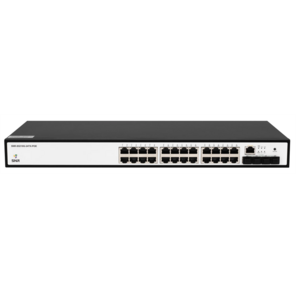 SNR Управляемый коммутатор уровня 2+,  24 порта 10 / 100 / 1000Base-T с поддержкой POE,  4 порта 1 / 10G SFP+,  бюджет POE 370W
