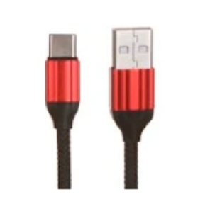 LDNIO LD_B4634 LS431 /  USB кабель Type-C /  1m /  2.4A /  медь: 86 жил /  Нейлоновая оплетка /  Red