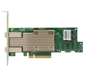 HBA-адаптер Broadcom SAS 9400-8i8e SGL  (05-50031-02) PCIe 3.1 x8 LP,  Tri-Mode SAS / SATA / NVMe 12G HBA,  16port (2*int SFF8643+2*ext SFF8644),  3516 IOC