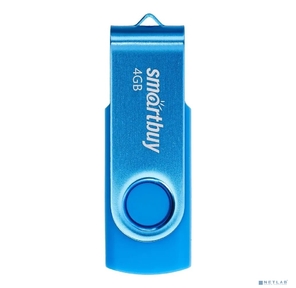 Smartbuy USB Drive 4GB Twist Blue  (SB004GB2TWB)