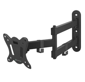 Кронштейн ONKRON /  10-32'' макс 100*100 мм,  2 колена,  наклон -+ 8?,  поворот: 180°,  от стены 65-408 мм,  макс вес 25кг,  черный