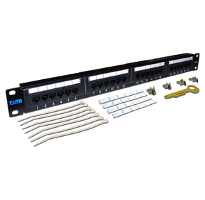 Lanmaster TWT-PP24UTP Патч-панель 24 порта. UTP. кат.5E. 1U