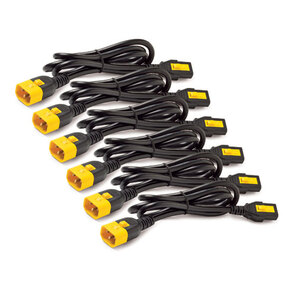 APC Power Cord Kit  (6 ps),  Locking,  IEC 320 C13 to IEC 320 C14,  10A,  208 / 230V,  1, 8m  (repl. AP8706S)