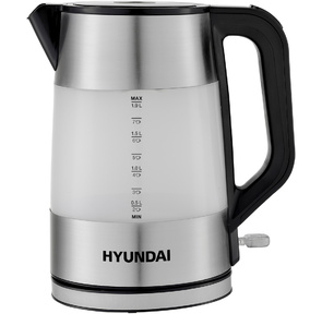 Чайник электрический Hyundai HYK-P4026 2л. 2200Вт черный  (корпус: пластик)