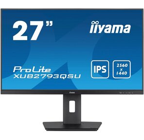 Монитор Iiyama 27" ProLite XUB2793QSU-B7 черный IPS LED 1ms 16:9 HDMI M / M матовая HAS Piv 1300:1 300cd 178гр / 178гр 2560x1440 100Hz DP 2K USB 5.6кг
