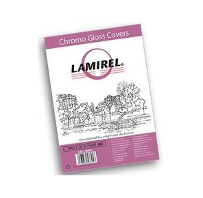Обложки Lamirel Chromolux A4,  картонные,  глянцевые,  цвет: красный,  230г / м?,  100шт