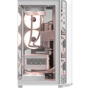 корпус Formula V Line Crystal Z7 PA White,  ATX,  TYPE-C*1,  USB3.0*1,  Front+Side Glass,  SIDE 3x PERFORMANCE ARGB,  REAR 2x PERFORMANCE ARGB