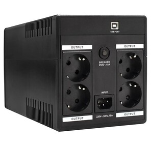 ИБП Exegate Power  Back UNB-1500  <1500VA,  Black,  2 евророзетки+2 розетки IEC320>