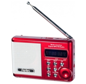 мини-аудио Perfeo Sound Ranger,  FM MP3 USB microSD In / Out ридер,  BL-5C 1000mAh красный PF-SV922RED