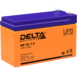 Аккумуляторная батарея Delta HR 12-7.2  (12V,  7.2Ah) для UPS