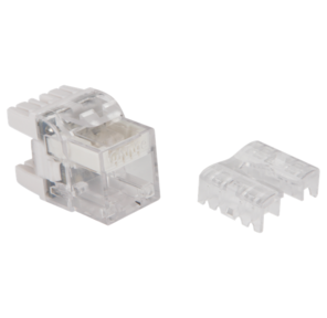 Lanmaster LAN-OKi45U5E / 180 Модуль Keystone,  RJ45,  кат.5E,  UTP,  180 градусов,  с индикатором,  белый