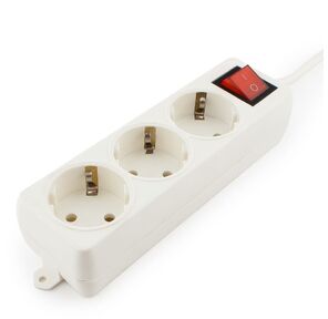 Сетевой фильтр Гарнизон ELB-G3-W-5,  3 евророзетки с выключателем и заземлением,  допустимый ток 16А,  длина 5м.