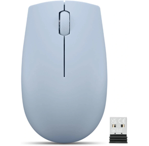 Мышь Lenovo 300 Wireless Compact светло-голубой оптическая 1000dpi беспров.  (GY51L15679)