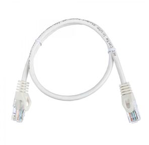 Патч-корд ACD-LPU5C-5DW [ACD-LPU5C-5DW] Cat5e UTP 24AWG 4Pair,  7 / 0.18мм CU Белый,  0.5м  (741722)
