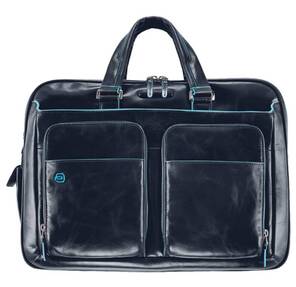 Сумка PIQUADRO Blue Square  (CA2765B2 / BLU2) синий телячья кожа