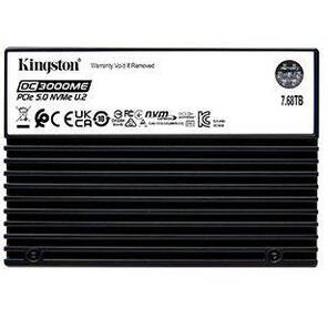 Твердотельный накопитель /  Kingston SSD DC3000ME 7680GB,  U.2 (2.5" 15mm),  NVMe,  PCIe Gen 5x4,  3D TLC,  R / W 14000 / 1000MB / s,  IOPs 2 800 000 / 500 000,  TBW 14016,  DWPD 1  (12 мес)