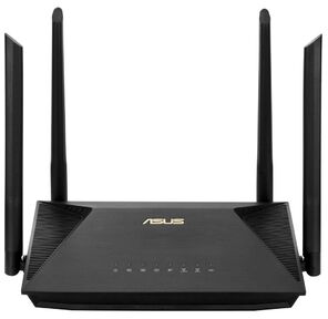 Роутер ASUS RT-AX53U 802.11b / g / n / ac / ax,  до 574 + 1201 Mbps,  2, 4 + 5 гГц,  4 антенны,  USB. 90IG06P0-MO3500