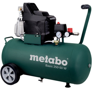 Metabo 250-50 W  Компрессор [601534000] { масл.1.5кВт, 50л,  вес 32.5 кг }
