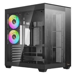 Корпус ПК без блока питания /  Case Ocypus Delta C74 BK ARGB,  Midi-Tower,  TG,  2x120mm ARGB,  2xUSB-A 3.0 + 1xUSB-C 3.1,  ATX,  mATX,  mITX Black