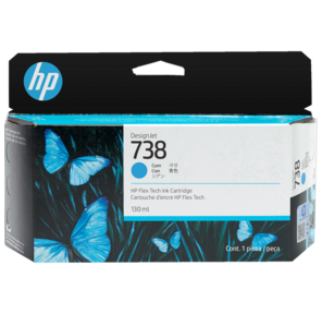 Картридж /  HP 738 130-ml Cyan DesignJet Ink Cartridge