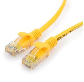 Cablexpert Патч-корд медный UTP PP10-15M / Y кат.5,  15м,  литой,  многожильный  (желтый)