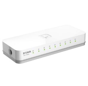 D-Link DES-1008C / B1A,  L2 Unmanaged Switch with 8 10 / 100Base-TX ports.2K Mac address,  Auto-sensing,  802.3x Flow Control,  Stand-alone,  Auto MDI / MDI-X for each port,  Plastic case. Manual + External Pow