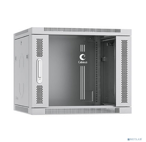 CABEUS SH-05F-9U60 / 35 ШКАФ ТЕЛЕКОММУНИКАЦИОННЫЙ НАСТЕННЫЙ 19" 9U 600X350X501MM  (ШХГХВ) ДВЕРЬ СТЕКЛО