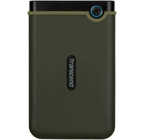 Transcend StoreJet 25M3G,  2.5",  USB 3.1,  1TB,  резиновый противоударный,  Милитари зеленый