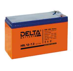 Delta HR12-7.2 Battery replacement APC RBC2,  RBC5,  RBC12,  RBC22,  RBC32 12В,  7.2Ач,  151мм / 94мм / 65мм