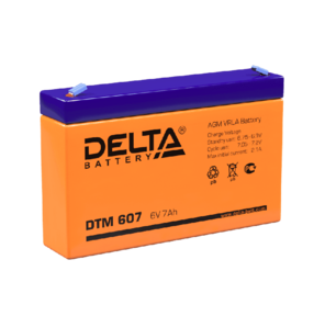 Аккумуляторная батарея Delta DTM 607  (6V,  7Ah)  для UPS