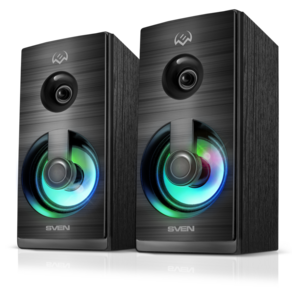 SVEN АС SPS-512,  черный  (6 Вт,  питание USB,  подсветка)