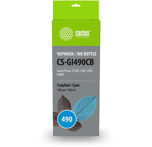 Чернила CYAN 100ML  / G1400 CS-GI490CB CACTUS