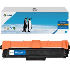 Тонер-картридж G&G,  аналог Brother TN-217C синий 2.3k