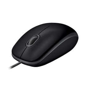 Мышь Logitech B100 Black черная,  оптическая 800dpi,  USB,  1.8м,  {10},   (041271)